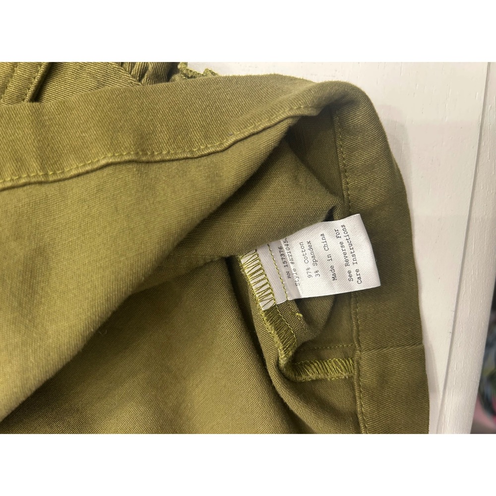 Evys Tree The Mia Olive Green Ruffle Utility Field Jacket Womens Medium ET1045 - Picture 7 of 11